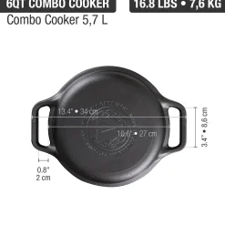 Kombi-Topf Gusseisen