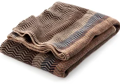 Lammwolldecke Naturtöne Fri