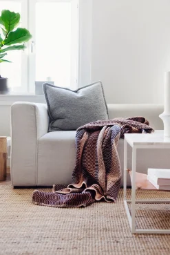 Lammwolldecke Naturtöne Fri