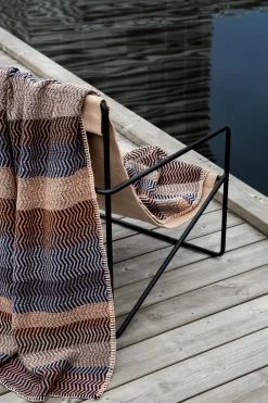 Lammwolldecke Naturtöne Fri