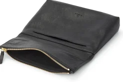 Lederhandtasche, schwarz