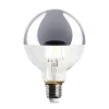 LED-Kopfspiegellampe Globe, Chrom
