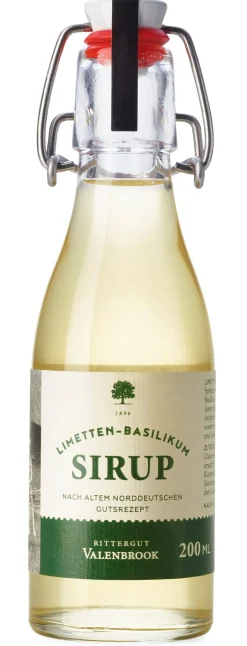 Limetten-Basilikum-Sirup