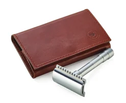 Merkur Reiserasiereretui Rindleder