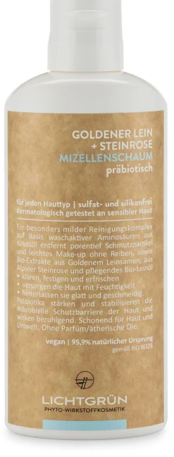 Mizellenschaum Goldener Lein und Steinrose