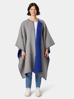 Norwegischer Poncho Lammwolle