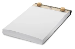 Notizblock Aluminium und Messing