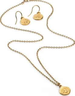 Ohrhänger Biene, goldplattiert