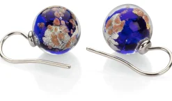 Ohrhänger Muranoglas Kobalt