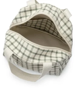 Organizer kariert, naturweiß-grün