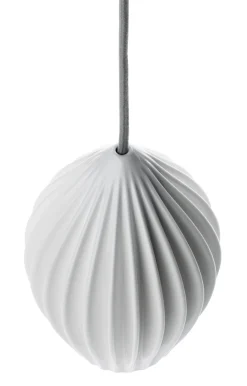 Pendelleuchte Bone China Gerippt