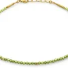 Peridot-Collier, Grün-Gold