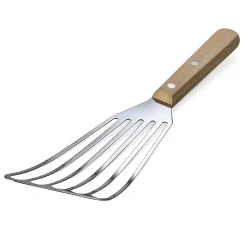 Pfannenwender Edelstahl und Weißbuche