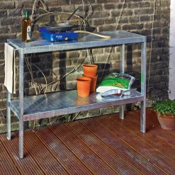 Pflanz- und Grilltisch Stahl verzinkt