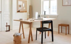 Pinnwand Eichenholz und Leinen