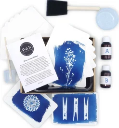 Postkartenset DIY Cyanotypie