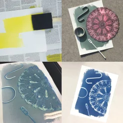 Postkartenset DIY Cyanotypie