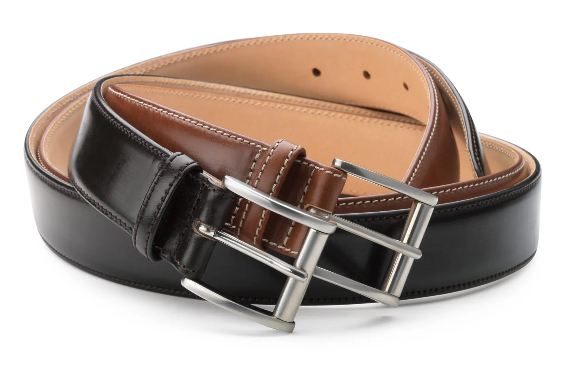 Rindledergürtel dreilagig