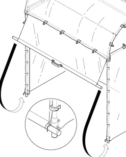 Rollo für Tomatenhaus Aluminiumrahmen