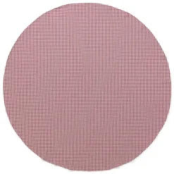 Runde Tischdecke rot-weiß kariert
