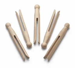 Rundkopf-Wäscheklammern Buchenholz