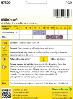 Saatgutmischung Blumenwiese für Nutzinsekten ganzjährig