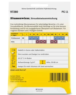 Saatgutmischung für Blumenwiesen im Halbschatten