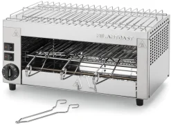 Salamander Edelstahl mit Aufwärmgitter