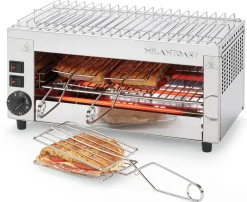 Salamander Edelstahl mit Aufwärmgitter