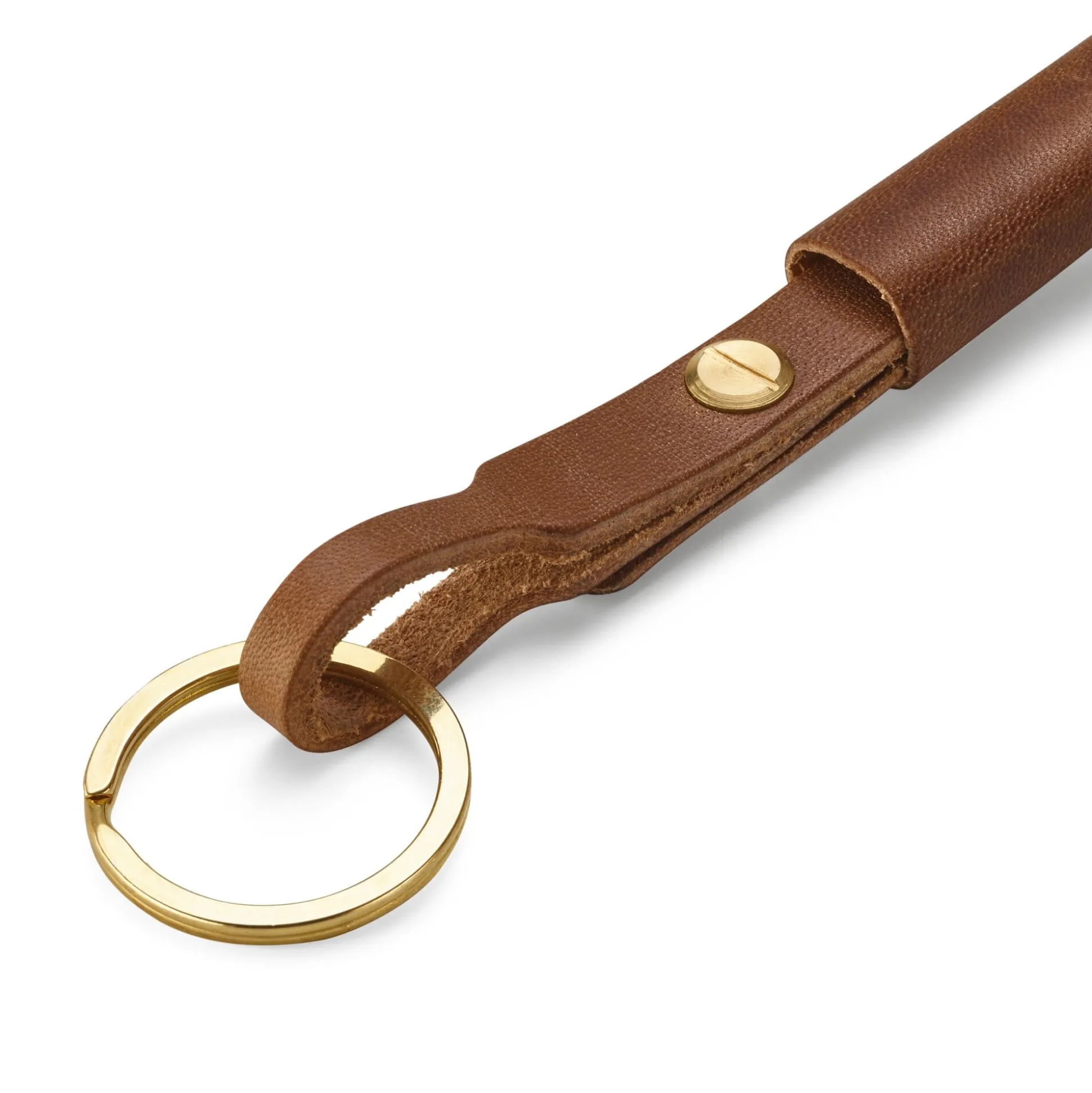 Schlüsselanhänger Geschirrleder lang