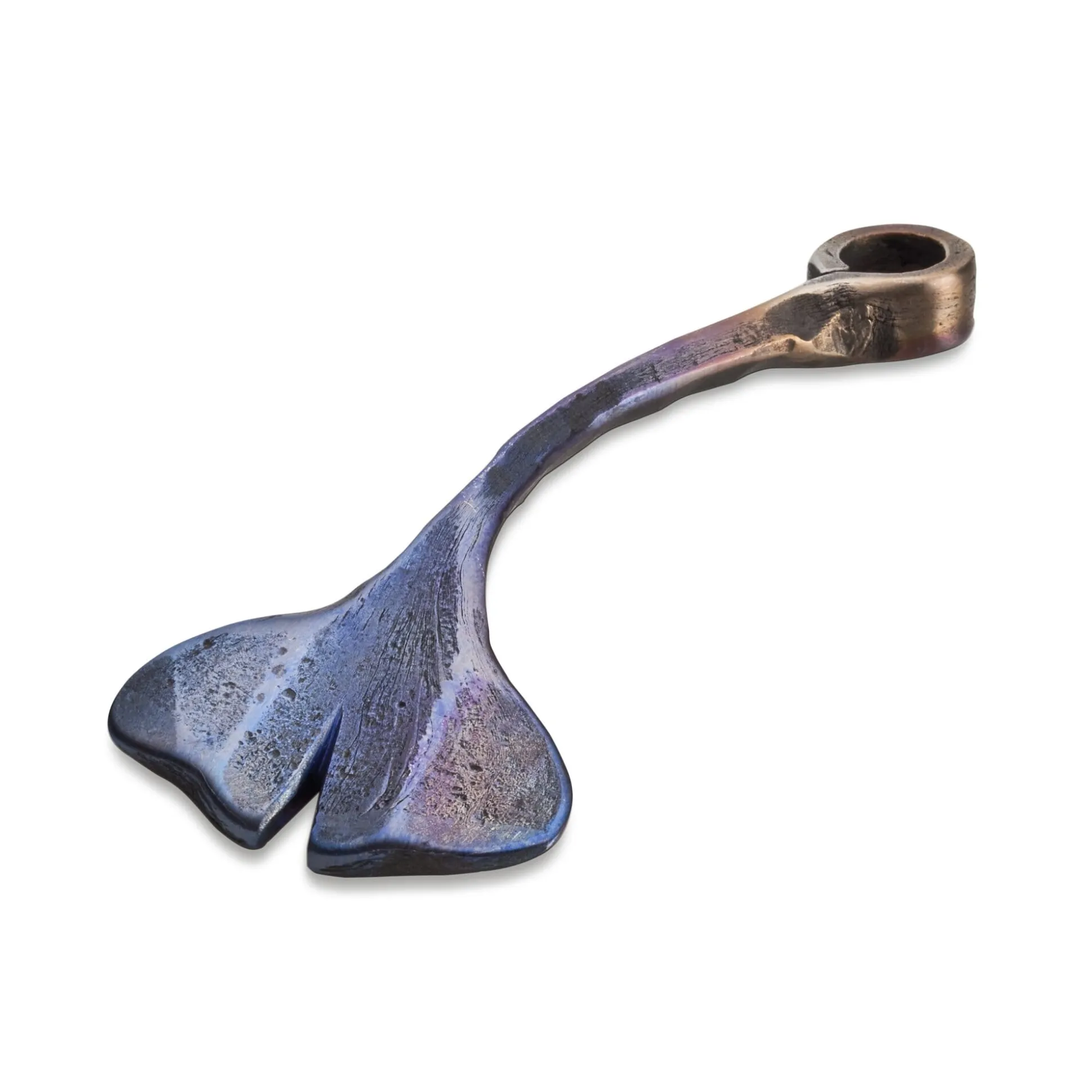 Schlüsselanhänger Ginkgo geschmiedet