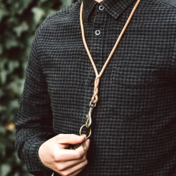 Schlüsselband Leder