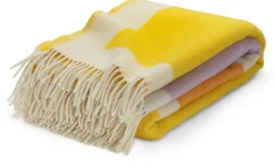 Schurwolldecke Colour Blocking