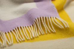 Schurwolldecke Colour Blocking