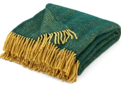 Schurwolldecke Fischgrat