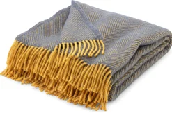 Schurwolldecke Fischgrat