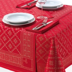 Schwedische Tischdecke rot