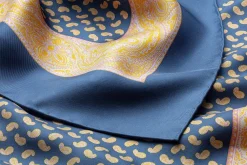 Seidentuch Paisley, Royalblau
