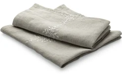Serviette Leinen Blätterränke