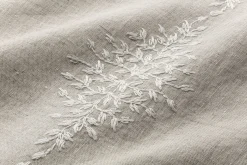 Serviette Leinen Blätterränke