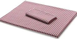 Serviette rot-weiß kariert