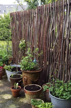 Sichtschutz Haselnussholz