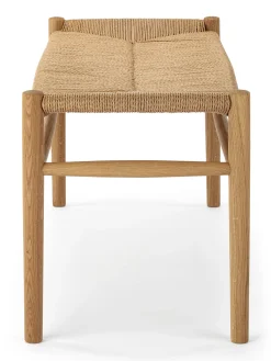 Sitzbank Eiche und Papierkordel