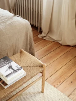 Sitzbank Eiche und Papierkordel