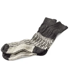 Socke Jacquard lang