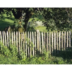 Staketenzaun Kastanienholz