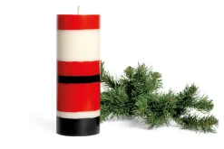 Stumpenkerze Weihnachtsmann