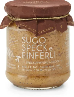 Sugo mit Speck und Pfifferlingen