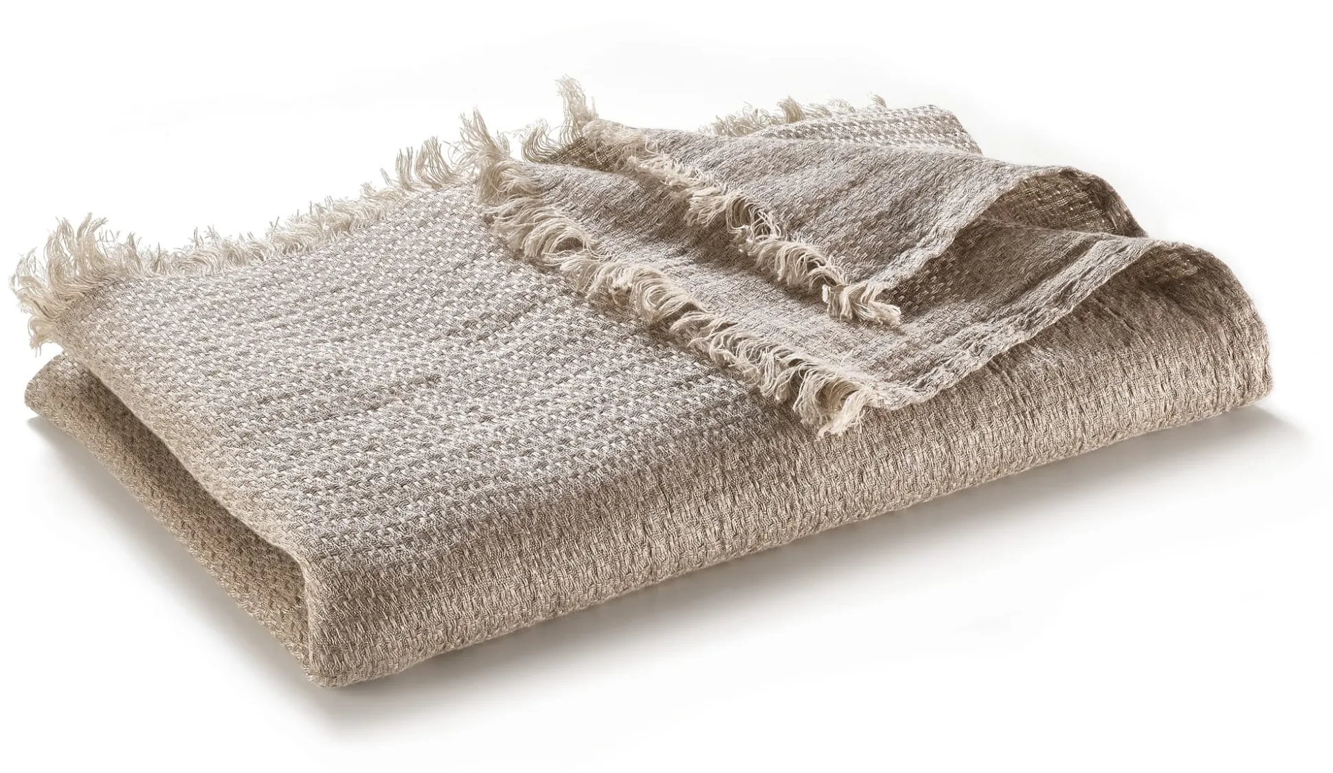 Tagesdecke Leinen Strukturgewebe