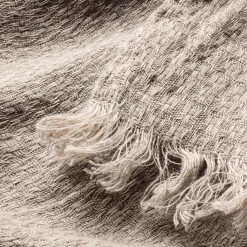 Tagesdecke Leinen Strukturgewebe